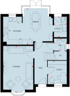 Ground floor of the 4 bedroom Holden