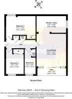 Floorplan - Flat 8, Climping Court, Rackham Road, 
