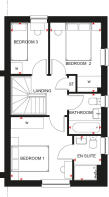 Barratt Linmere Moresby first floor floorplan