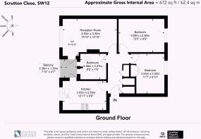 Floorplan of Scrutton Close, SW12 0AW