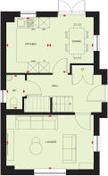 Ground floor plan of our 4 bed Kelling home
