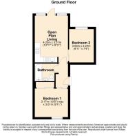 2D Floor Plan 6a South Snowdon Wharf, Porthmadog w