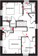 Hadley first floor plan @ The Orchards
