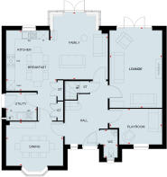 Ground floor plan of the bracebridge