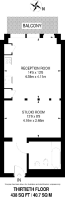 Floorplan area for info only, not for £/sq. ft valuation