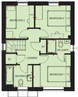 Collaton first floor plan at Holly View
