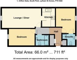 1, Clifton Gate, South Park, Lytham St Annes, FY8 