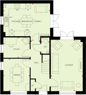 Ground floor of the 4 bedroom Lavenham