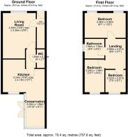 24 Vincent Road, Scartho - all floors measurments.