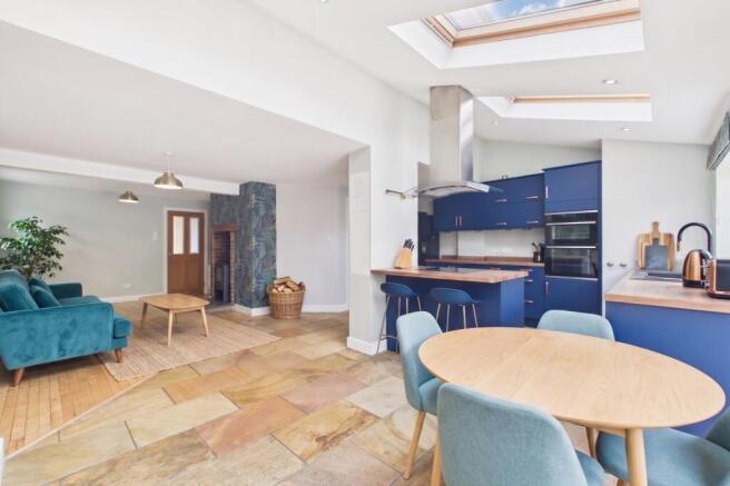 1 Park Lane - Digitally Staged Open Plan Kitchen,