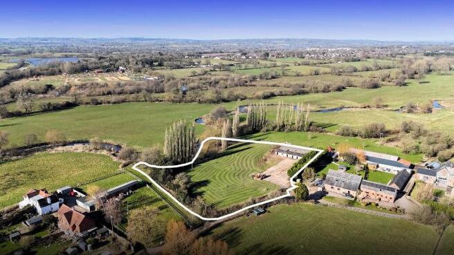 Aerial view of plot
