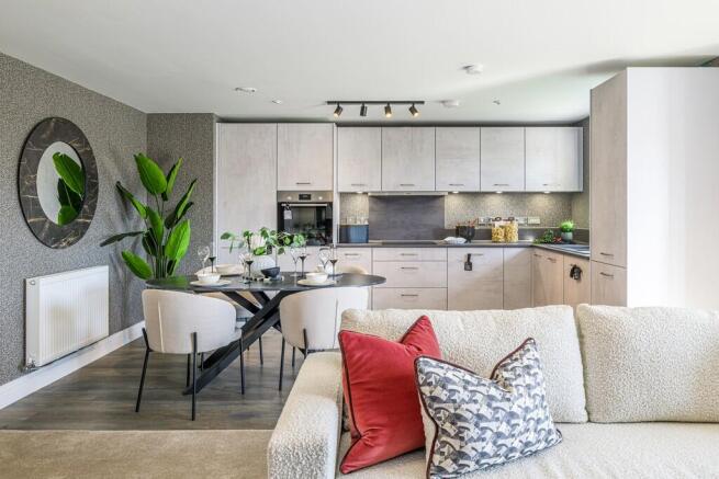 show apartment | high specification kitchen and dining area