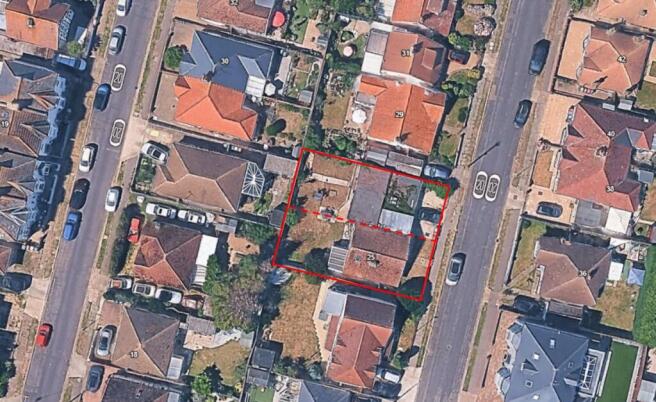 Aerial View with plot divide