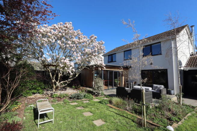 Rear elevation and garden