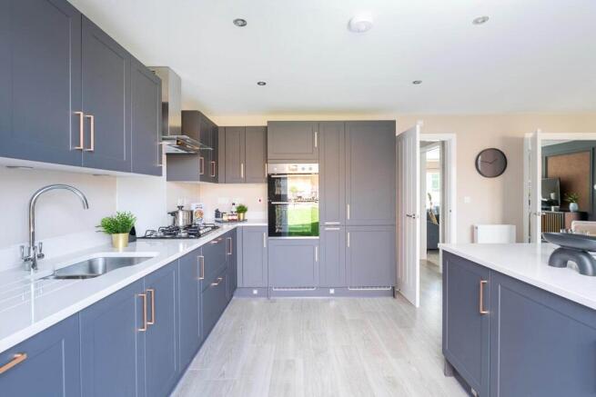 A brand new, modern kitchen is ready to go from the day you move in