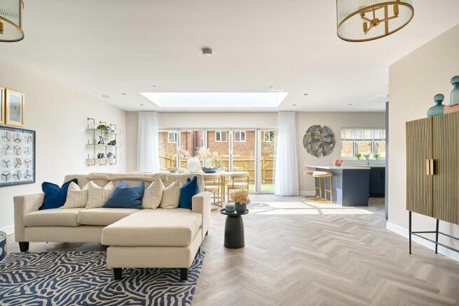 Hub of the home - spacious family/dining/kitchen area