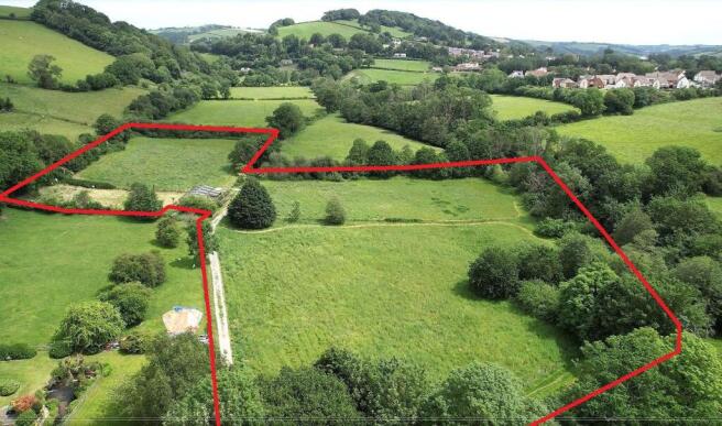 Drone View with Boundary Outline