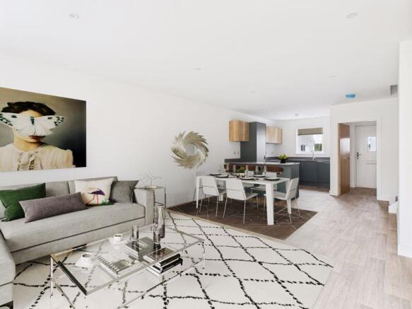 kitchen/living area