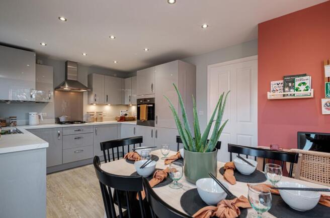 Interior view of our 3 bed Ennerdale kitchen & dining