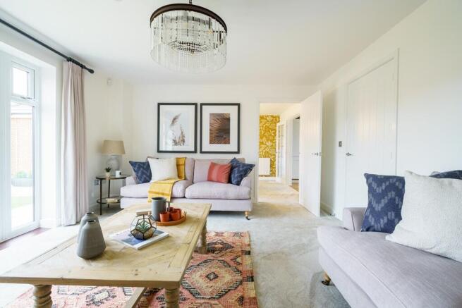 There's plenty of space for two large sofas