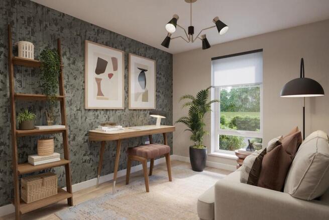 A dedicated family room or home office