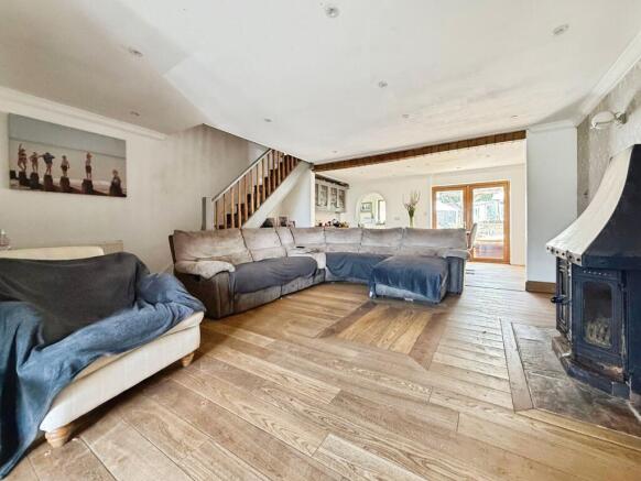 Living Area with Fireplace