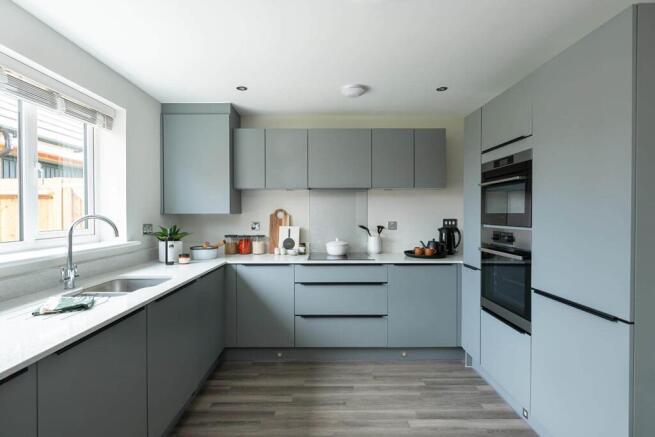 A brand new, modern kitchen is ready to go from the day you move in