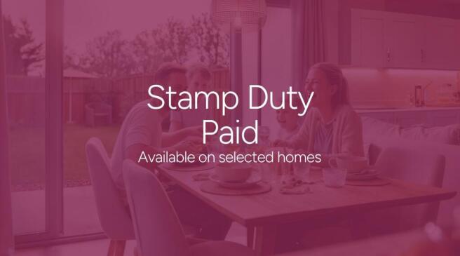The image displays the text "Stamp Duty Paid" along with a house icon and a pound symbol