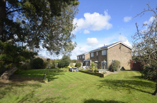 Rear of property