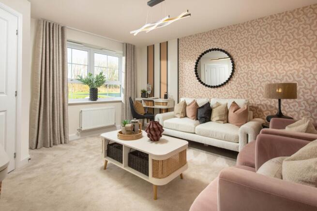 Internal image of the lounge in the Ellerton 3 bedroom home