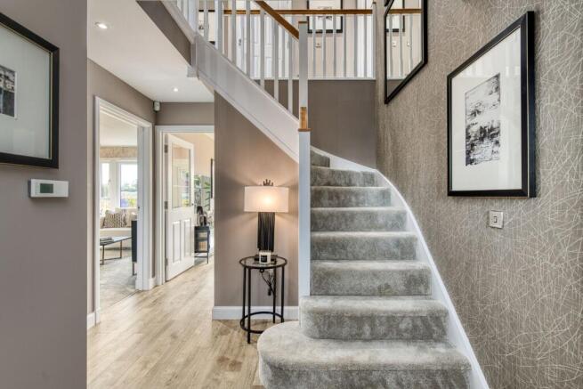 Hallway in 4 bed Glenbervie home