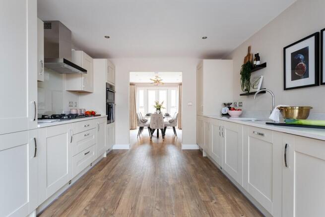 A spacious kitchen to prepare meals in