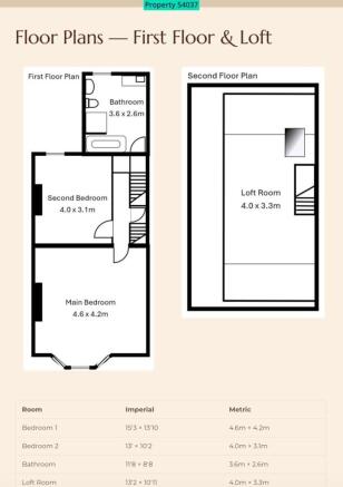 Floorplan- First & Second Floor
