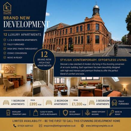 1,2 and 3 Bedroom apartmnets availible