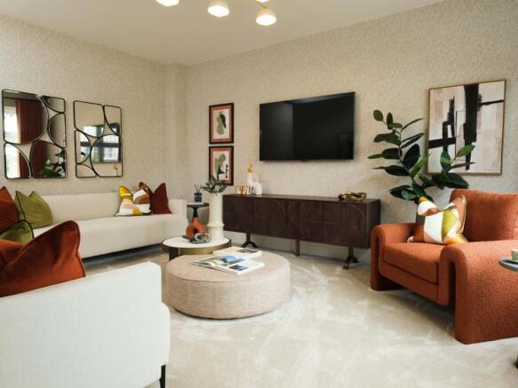 Living Room of the Warwick, a 3 bedroom house
