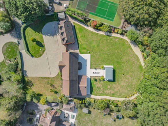 Aerial plan shot