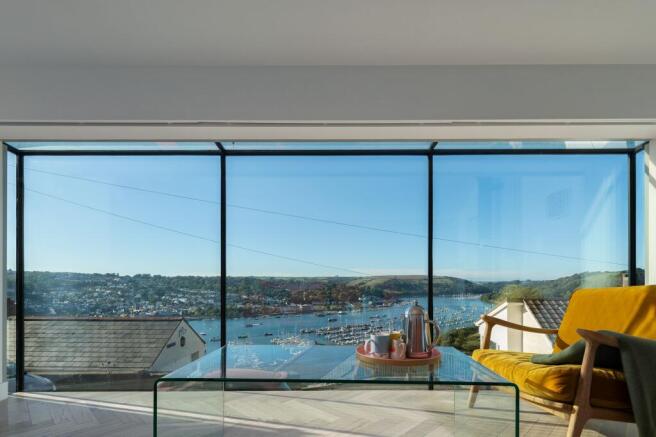 Living Room & View - The Bridge, Kingswear