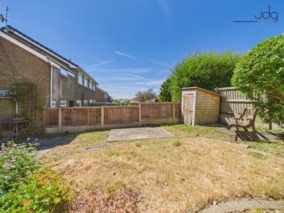 South-west facing rear garden