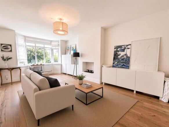 AI has been used to the living room to add a sofa 