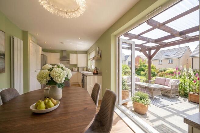 AI Staged Dining Area