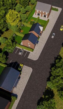 Ariel view of the site