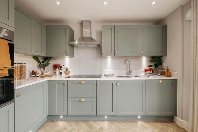 A brand new, modern kitchen is ready to go from the day you move in