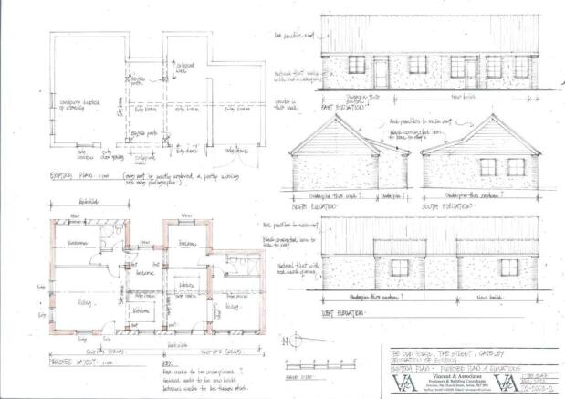22-2663-2 Existing plan - proposed plan and elevat