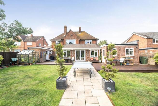 large rear garden