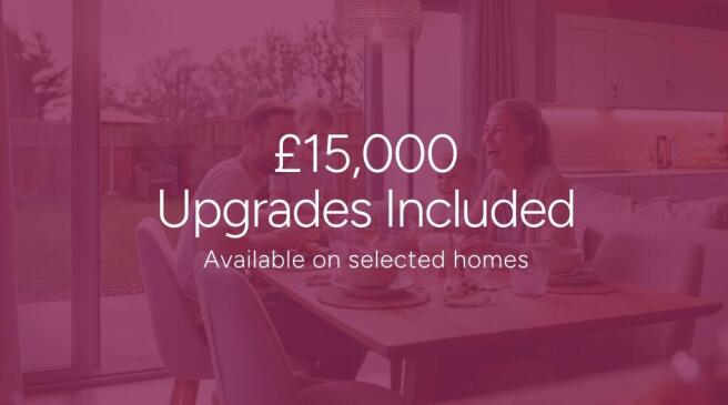 The image displays a graphic icon representing a house or building, along with the text "£15
