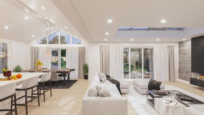 open plan living area