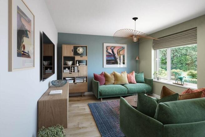 Relax in the spacious living room
