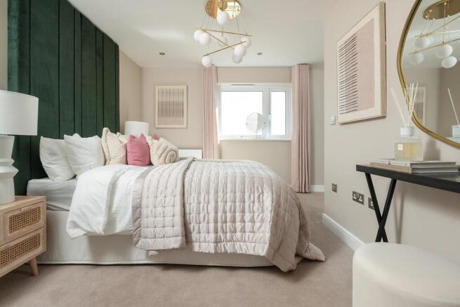 King-size bedroom with plenty of storage space