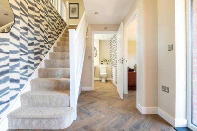A light and bright hallway