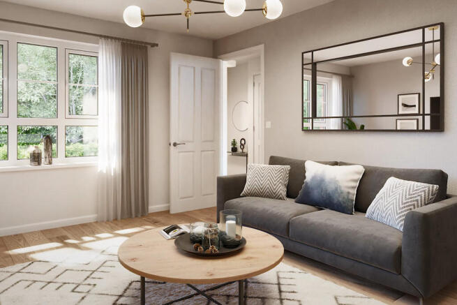 Lounge in detached four bedroom home